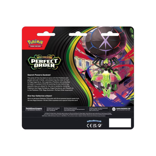 Pokémon Trading Card Game: Mega Evolution Perfect Order 3-Booster Blister