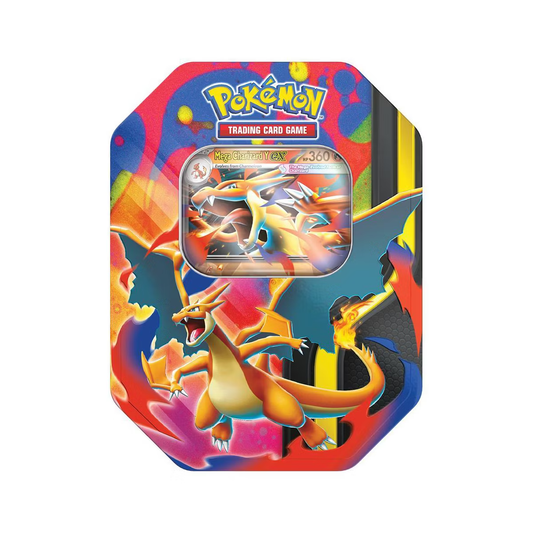 Pokemon TCG: Mega Charizard Y Tin - 4 Packs, Promo Card